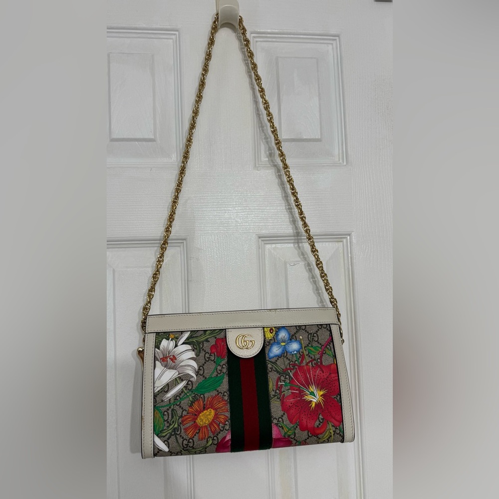 Gucci Ophidia GG Flora Small Shoulder Bag